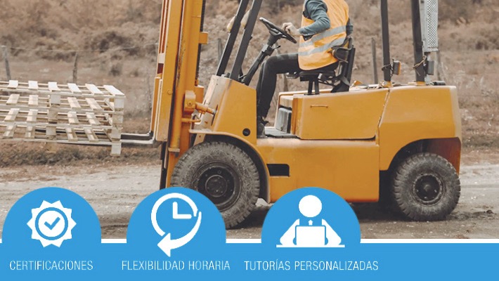 Manipulador de cargas con carretillas elevadoras