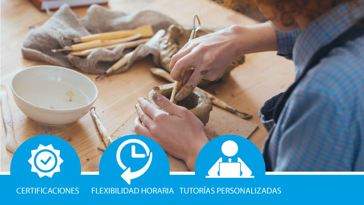 Elaboración de piezas cerámicas artesanales mediante modelado manual